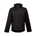 ZAGREB. Men's softshell with removable hood