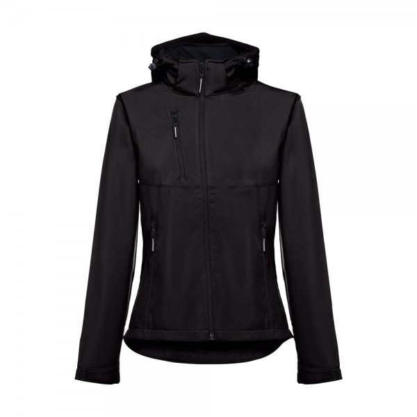 ZAGREB WOMEN. Women's softshell with removable hood