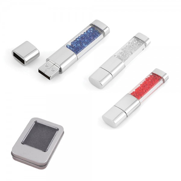 8 GB Metal Kristal USB Yaddaş Kartı