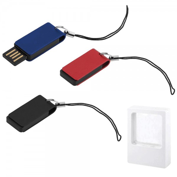 8 GB Dönən Mexanizimli  Alüminium USB Yaddaş Kartı